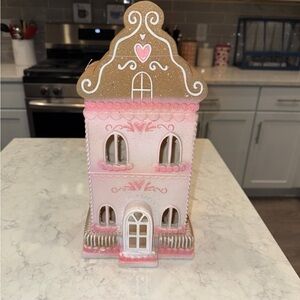 New Cupcakes & Cashmere Pink Holiday Gingerbread House